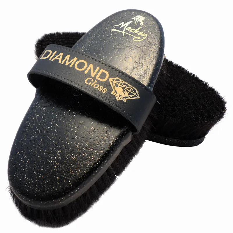 Haas Diamond Gloss Brush - Black Glitter
